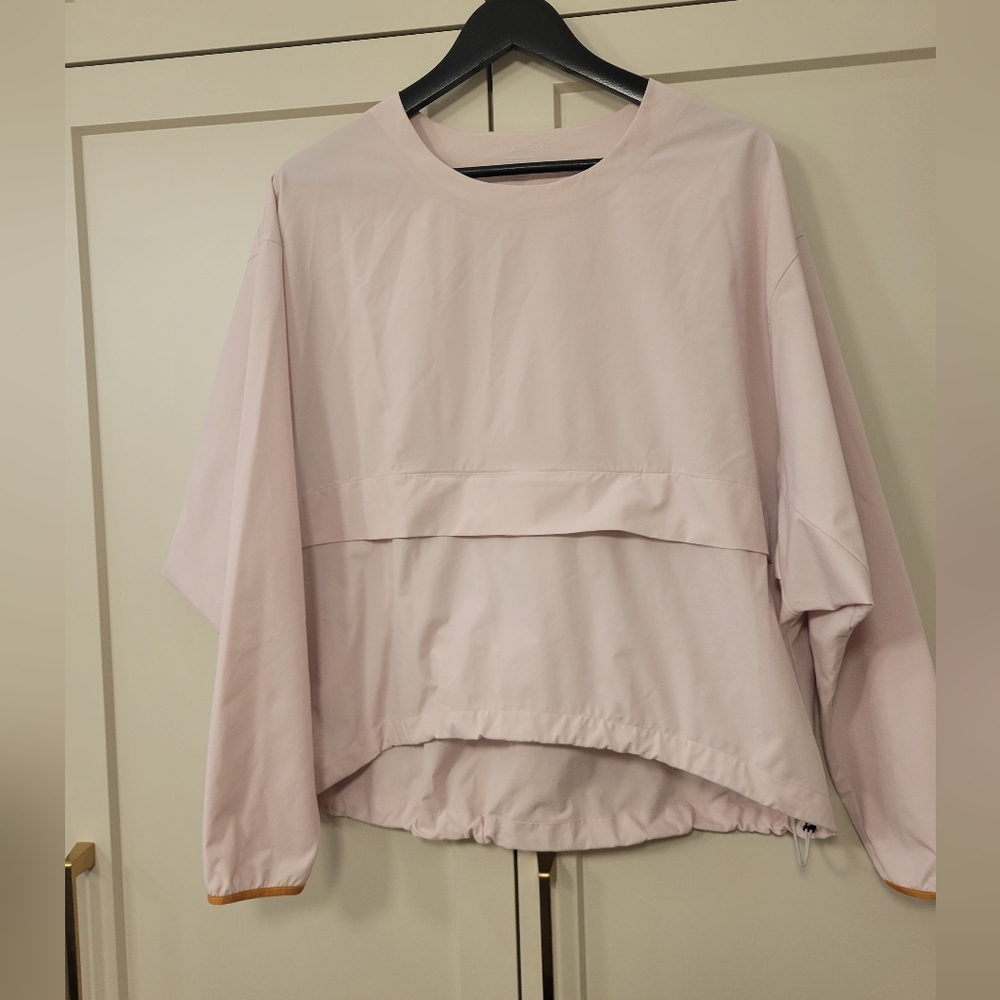 Arc'teryx Light Pink Pullover Windbreaker Hoodie